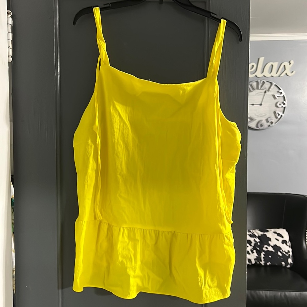 Bright yellow top, INC brand